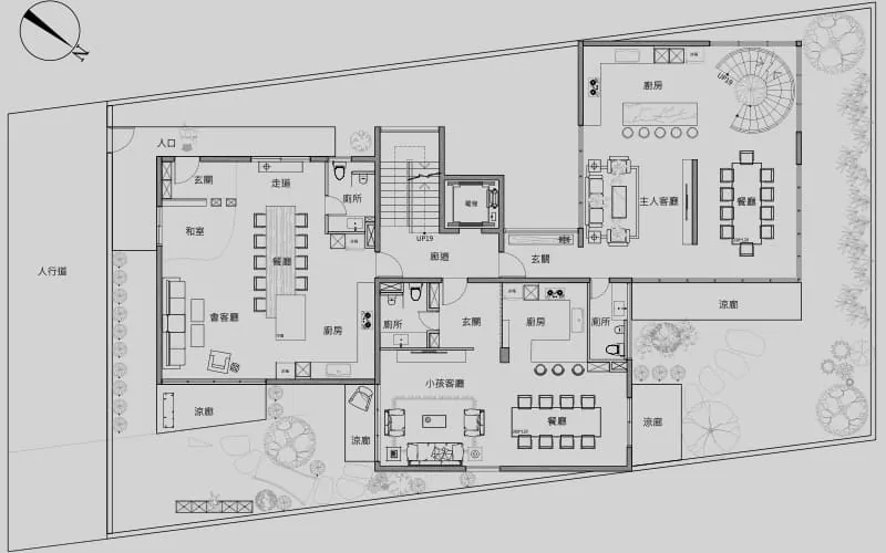 敦園別墅|自地自建室內設計作品