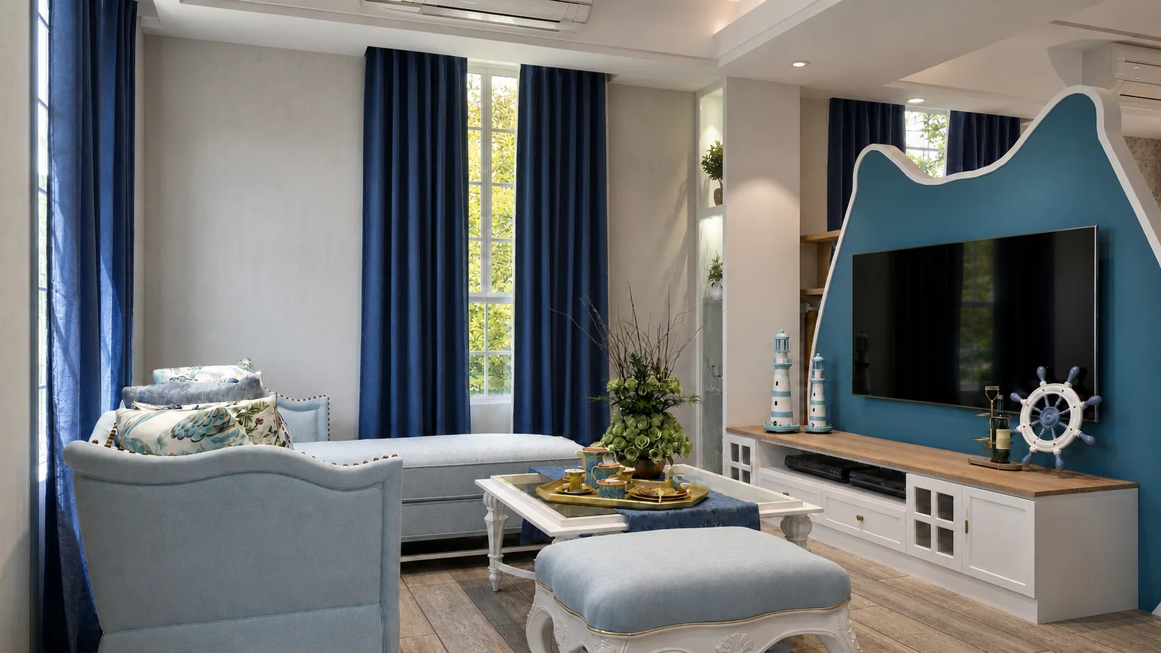 Li Jyu living room interior design project by Mikaiyi Design